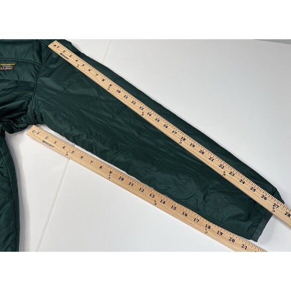 LL Bean Mountain Classic Puffer Jacket Men’s L Reg Green Full Zip Lightweight - Picture 13 of 13